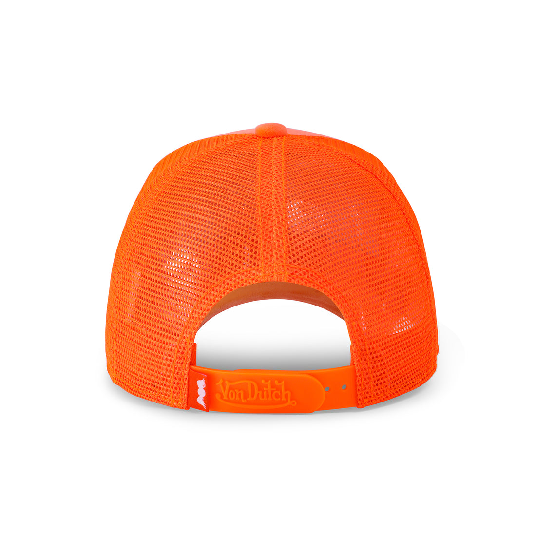 Neon Orange Velvet Trucker Hat