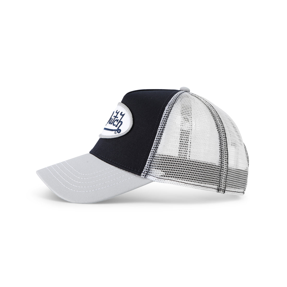 Navy with Silver Trucker Hat