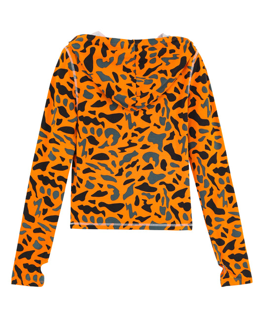 VON DUTCH ROXY TOP - ORANGE CAMO