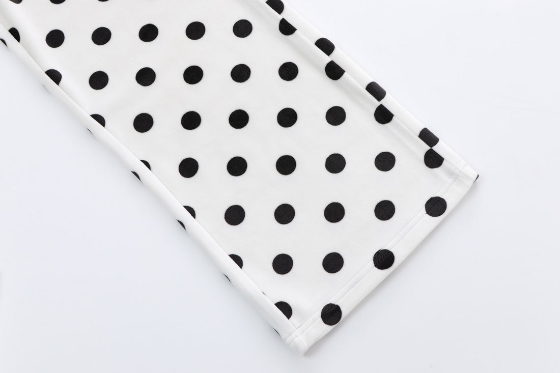 Velour Sweats - Polka Dot