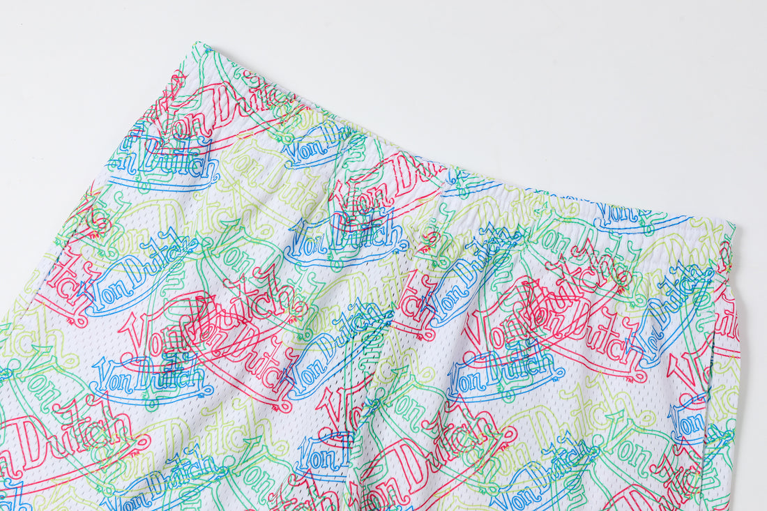 Men's Mesh Shorts - Neon Logo — image 4