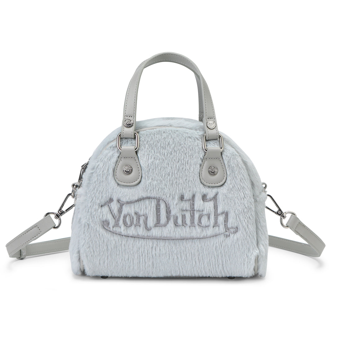Powder Blue Furry Bowling Bag
