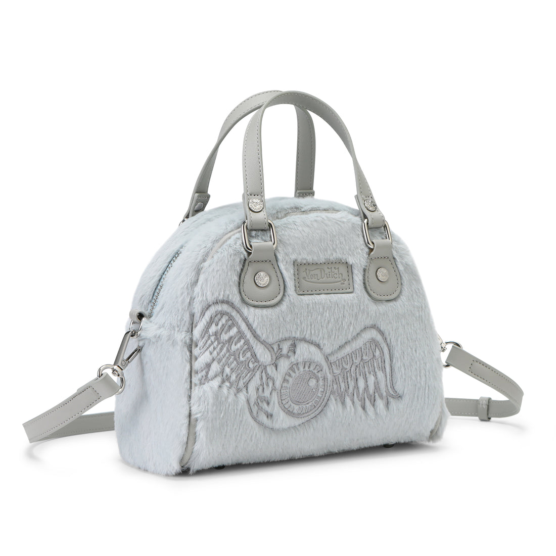 Powder Blue Furry Bowling Bag