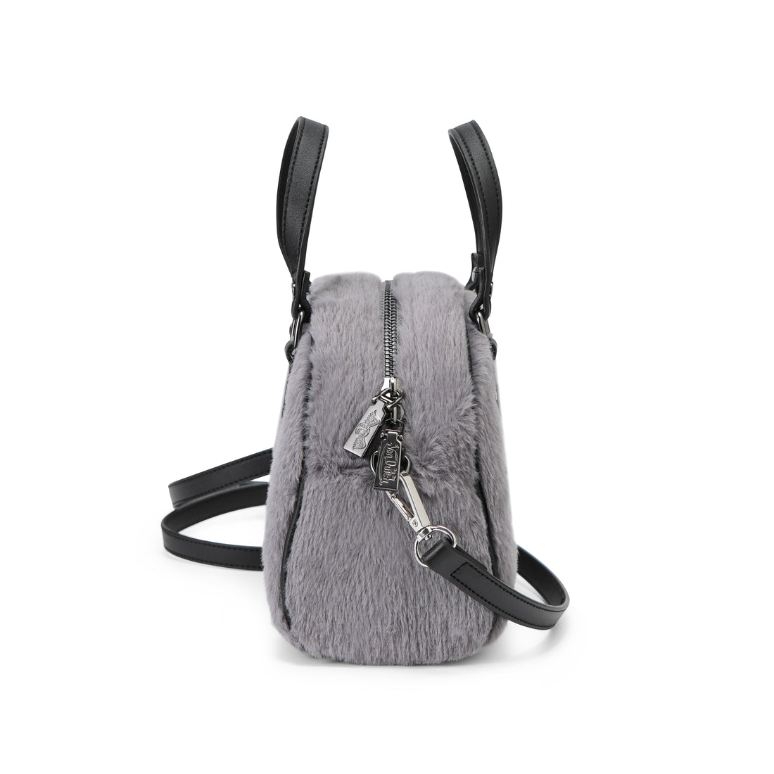 Grey Furry Bowling Bag