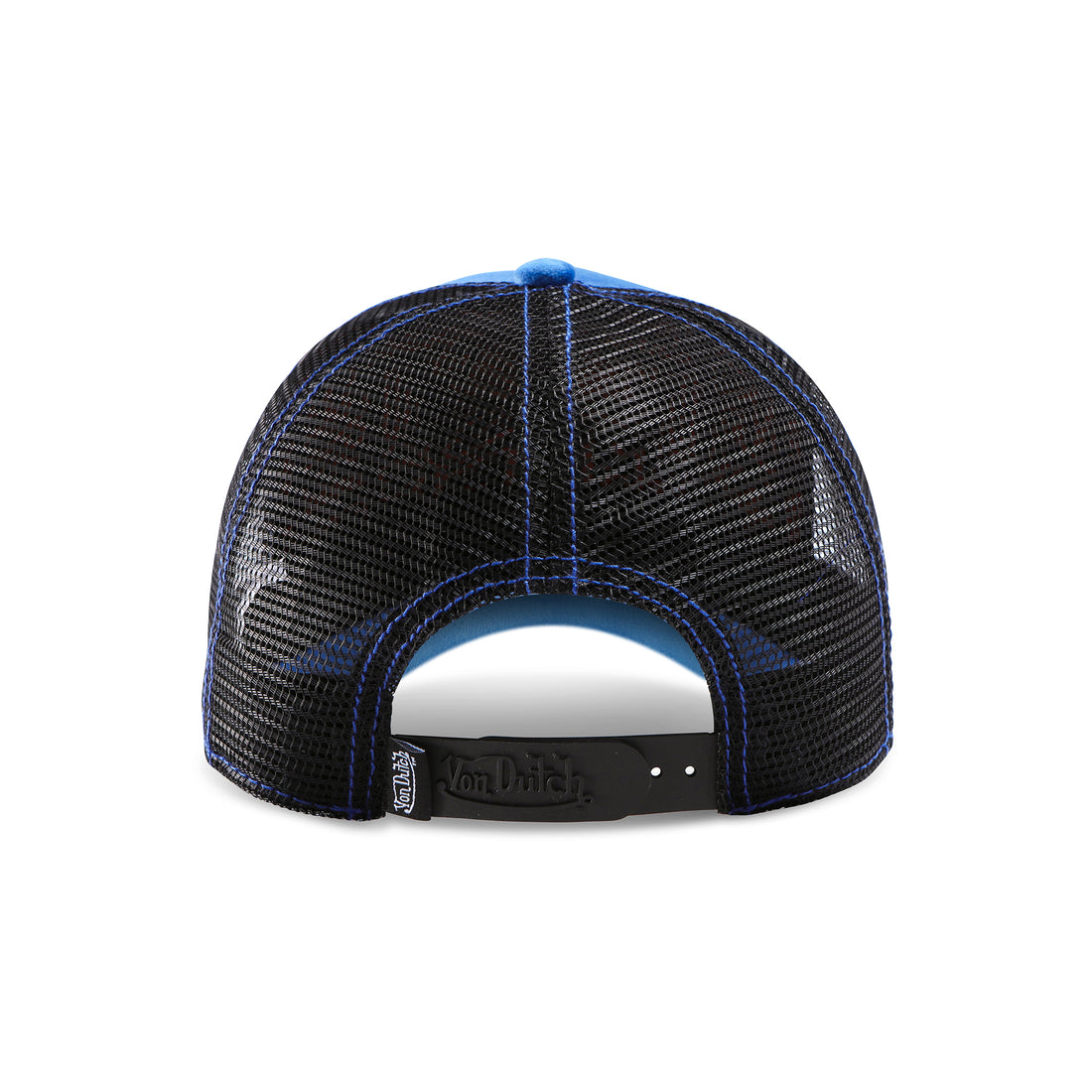 Electric Blue Velvet Trucker Hat