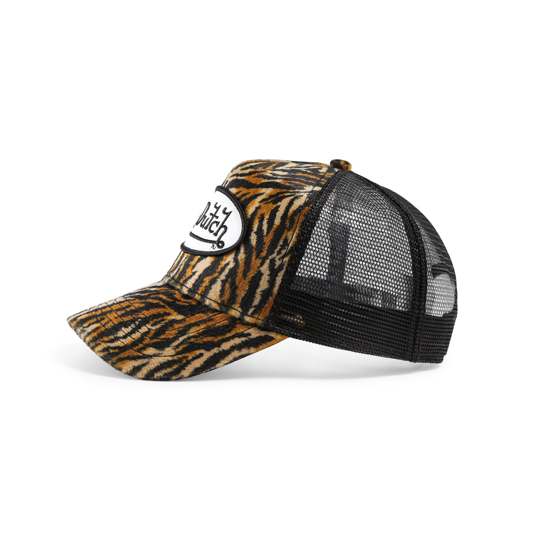 Tiger Stripe Velvet Trucker Hat — image 3