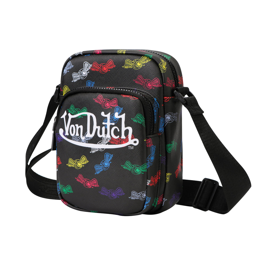 Men's Neon Logo Crossbody Bag - Black — image 3
