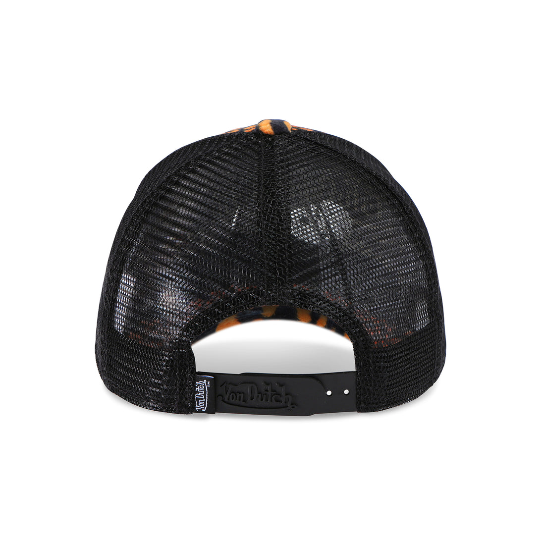 Orange Cheetah Velvet Trucker Hat — image 5