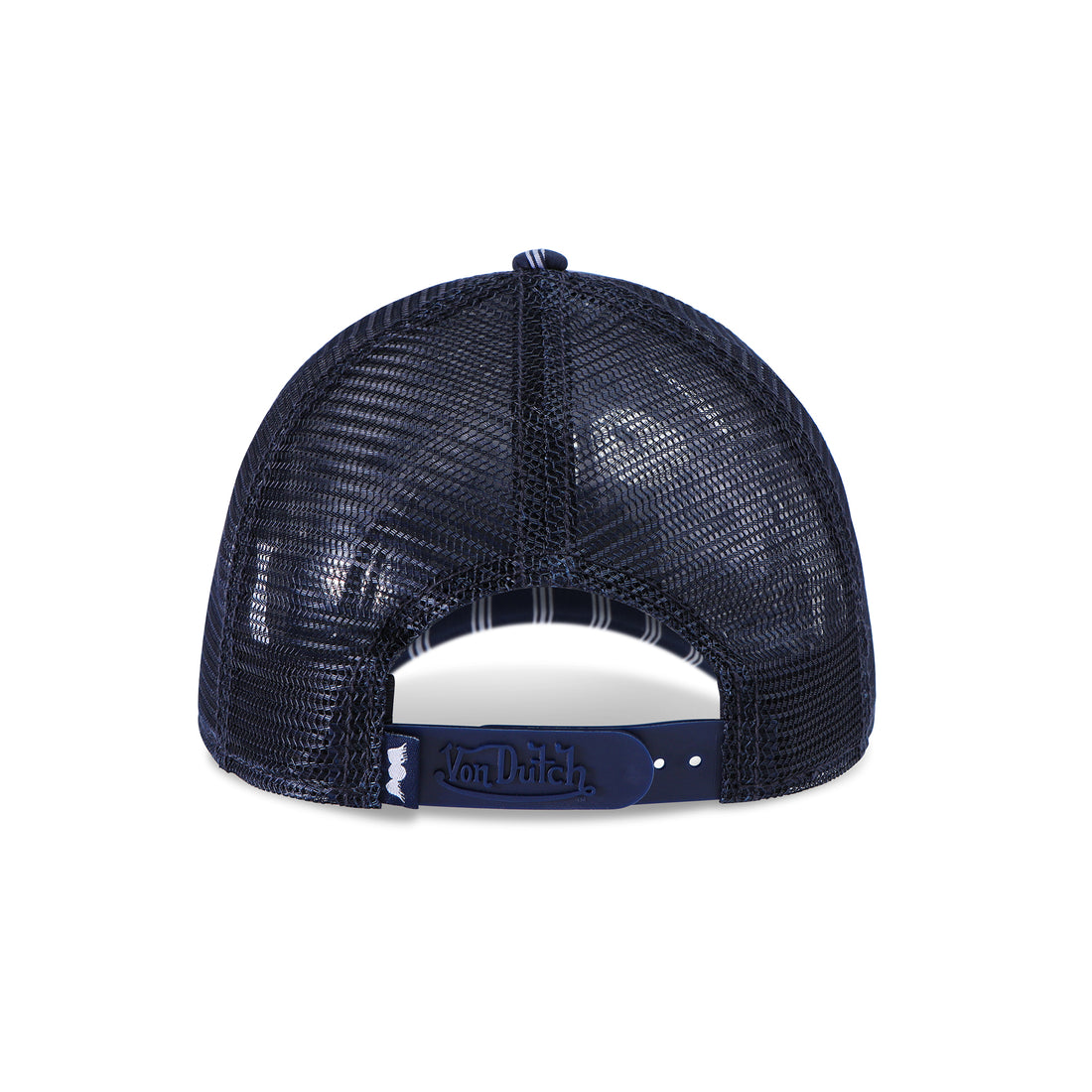 Navy & White Stripe Trucker Hat