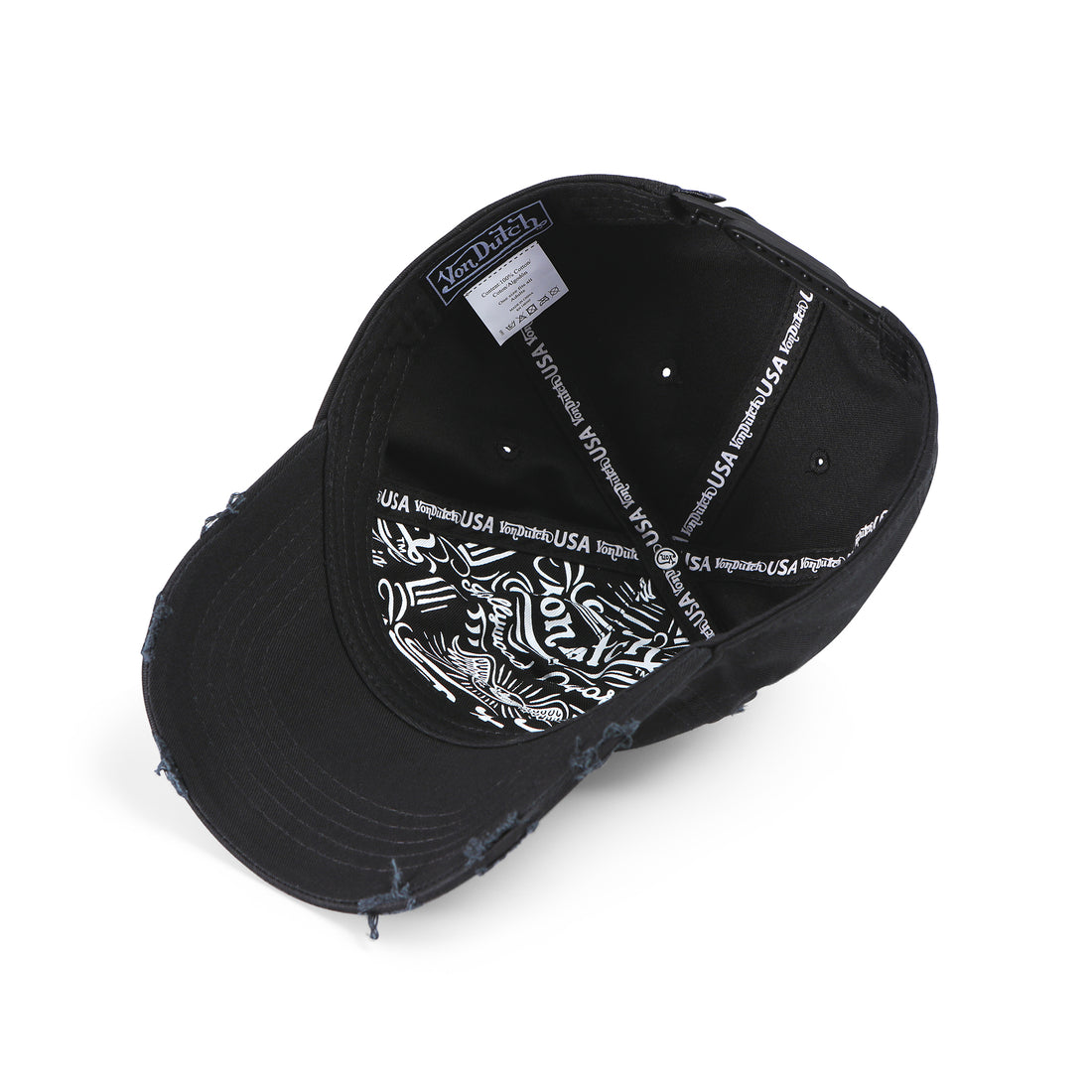 MotoCross Strapback Hat - Black & Red — image 6