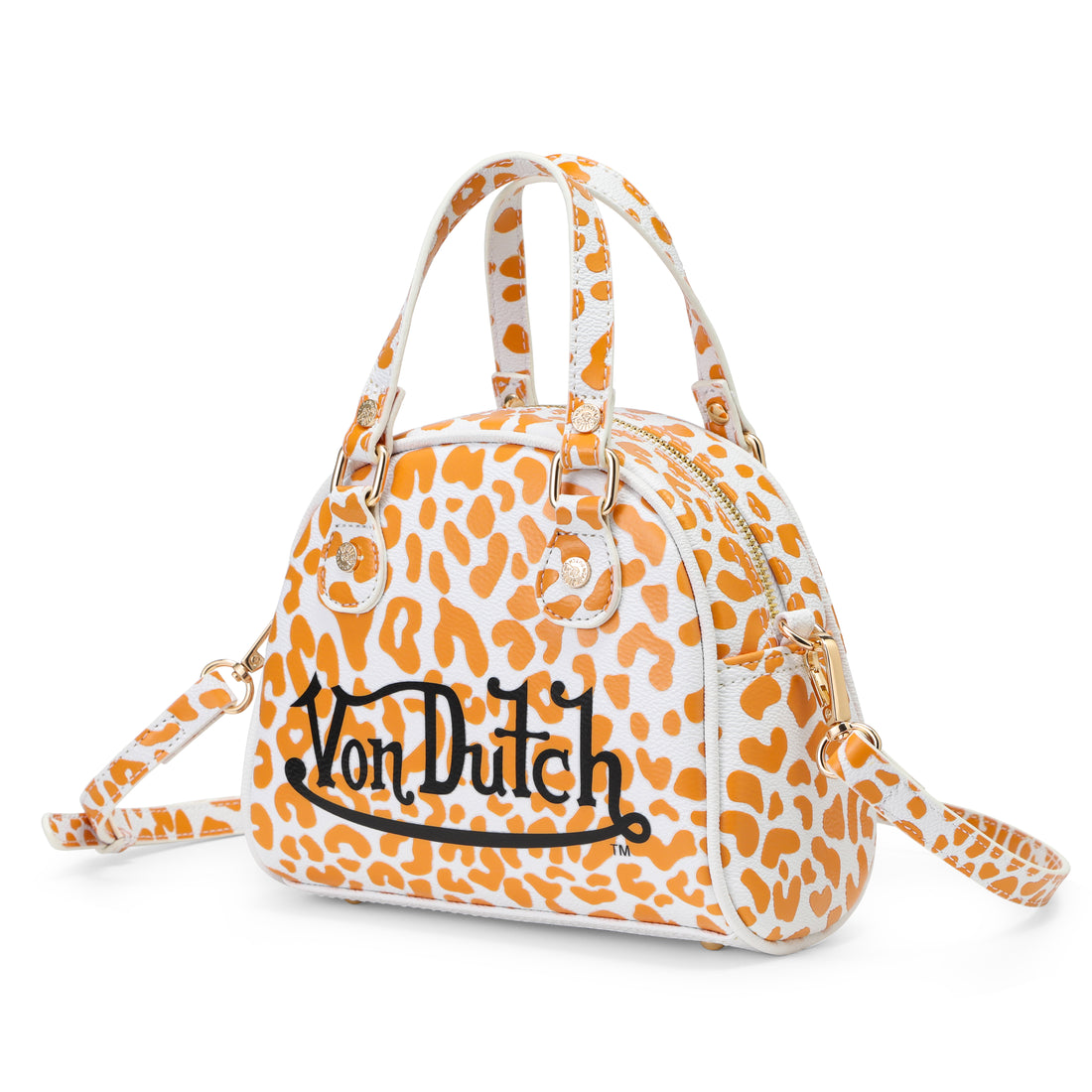 Orange & White Cheetah Bowling Bag — image 3
