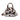 Von Dutch Brown and White Cow Print Vegan Pony Hair Bowling Bag