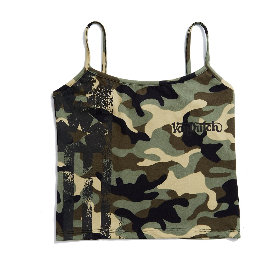 Camo Racing Spaghetti Top — image 1