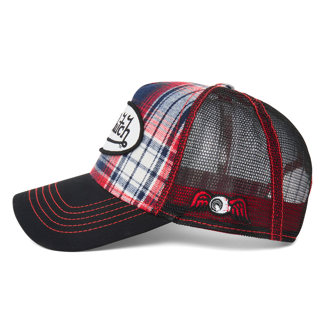 Red Plaid Trucker Hat