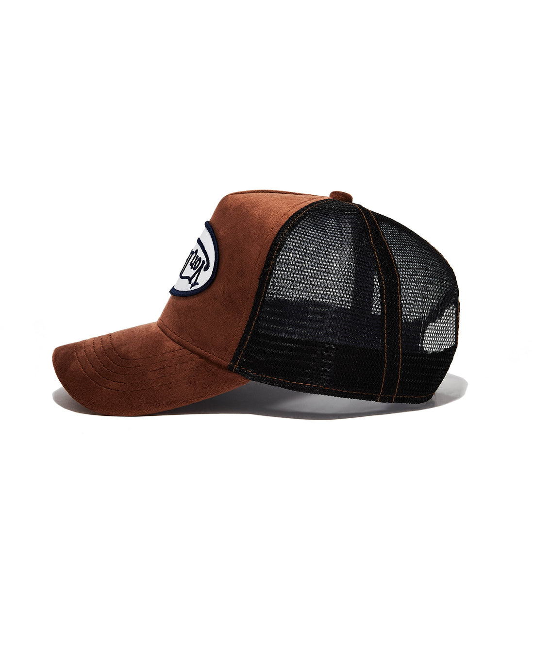 Von Dutch Brown Velvet Trucker Hat