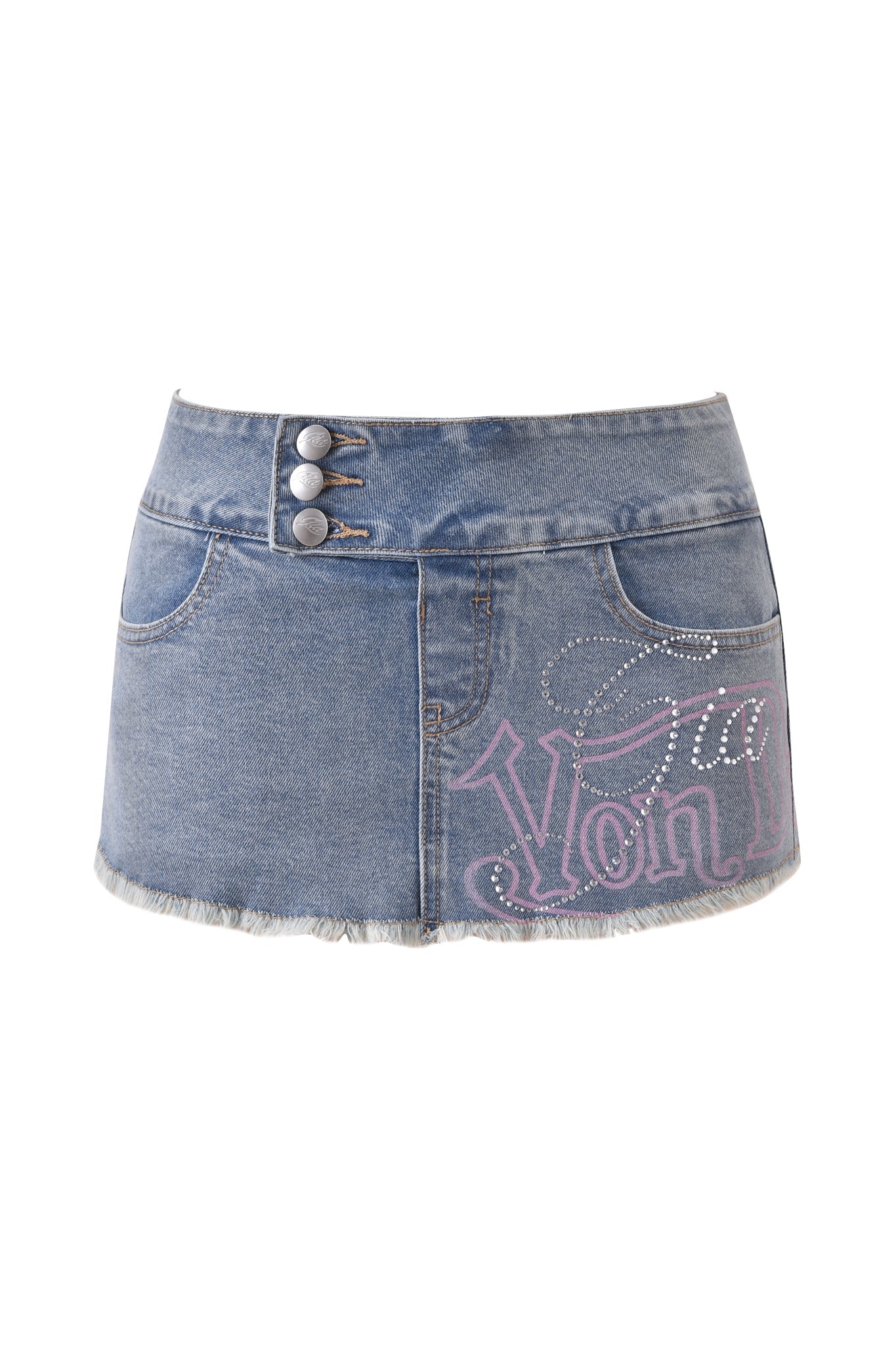 I.AM.GIA X VON DUTCH SYNDRA DENIM MINI SKORT | Von Dutch