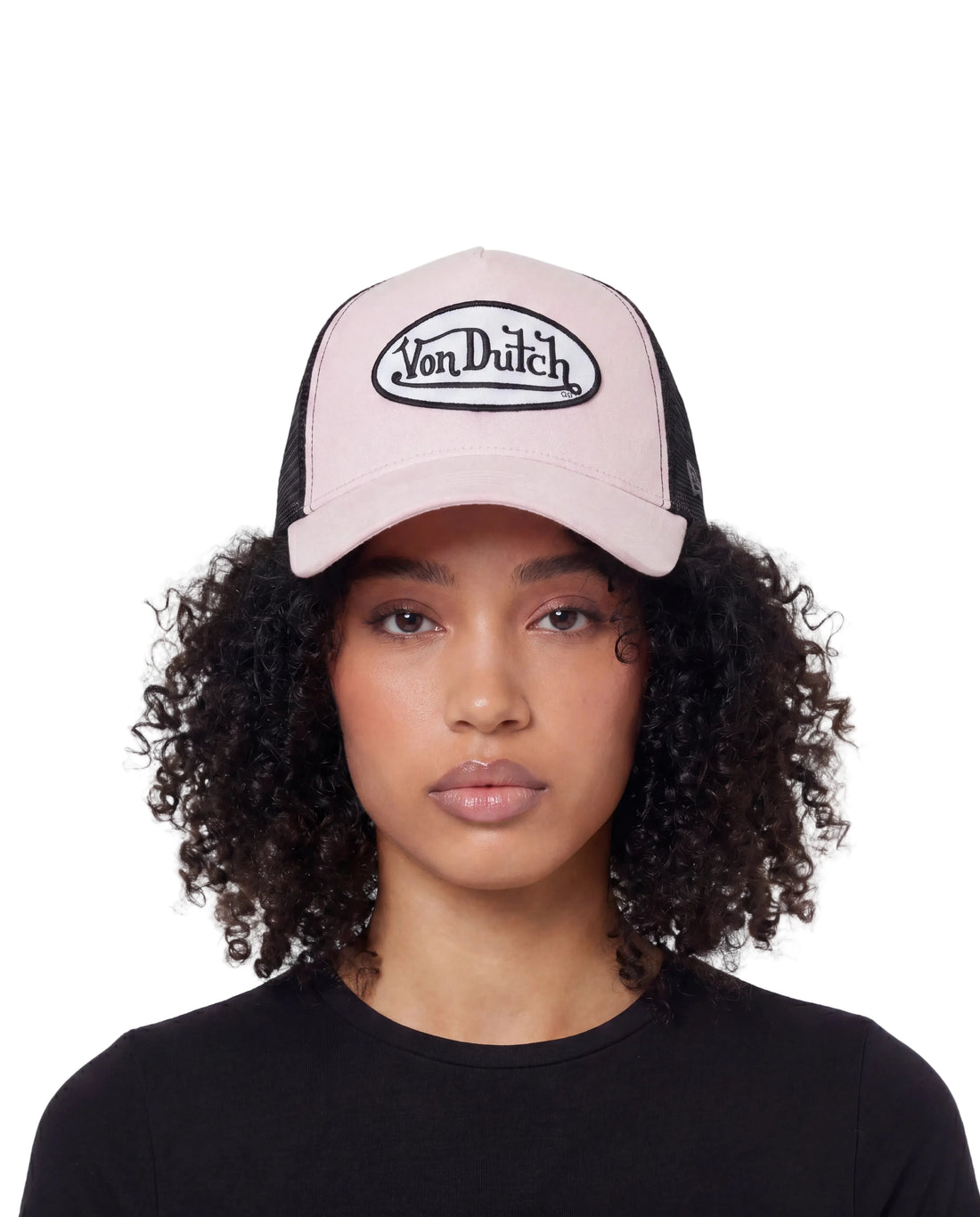 Suede Trucker Hat - Light Pink
