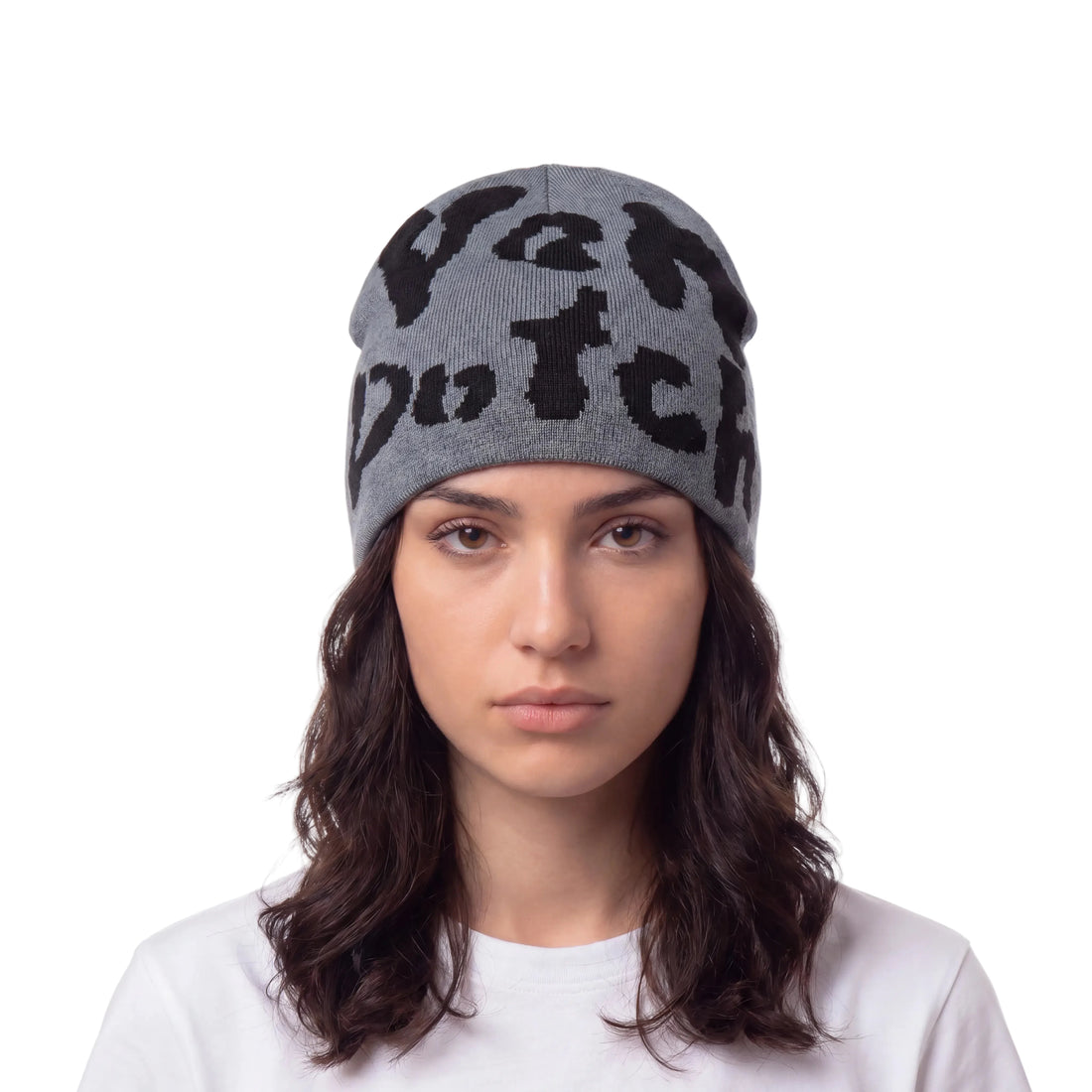 Safari Cheetah Beanie - Grey