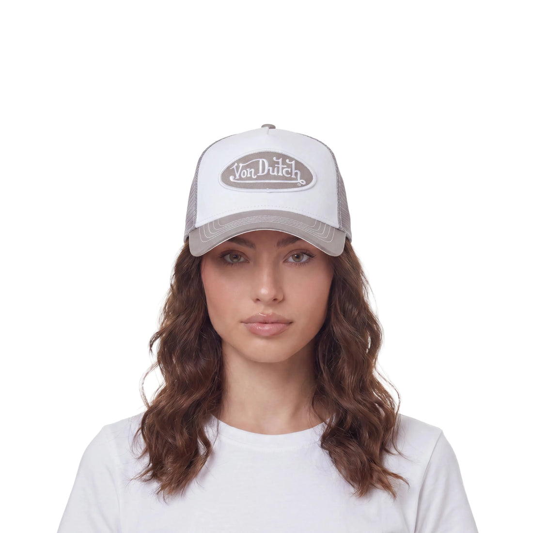 Light Grey & White Trucker Hat