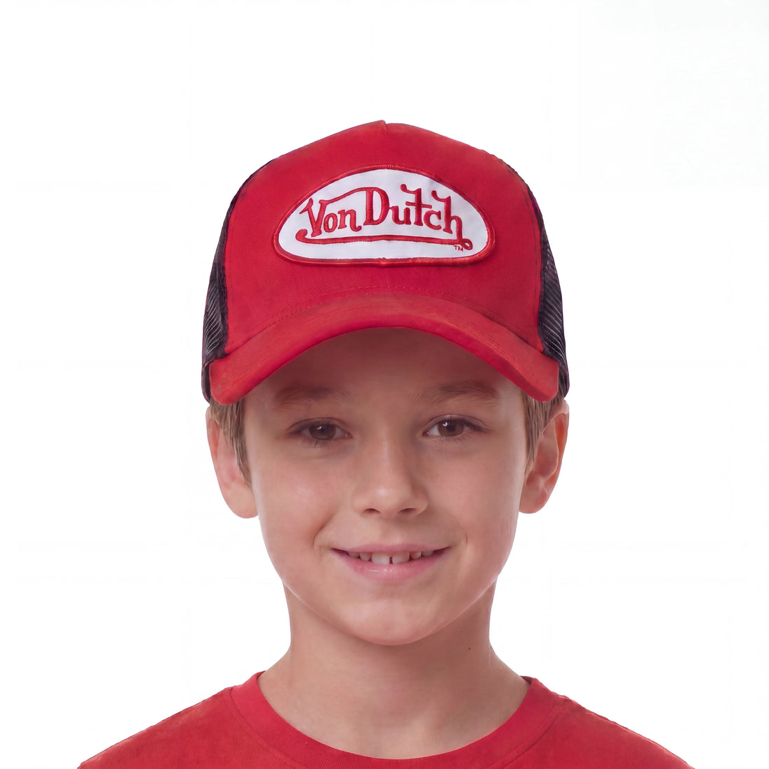 Kids Velvet Trucker Hat - Astro Dust — image 2