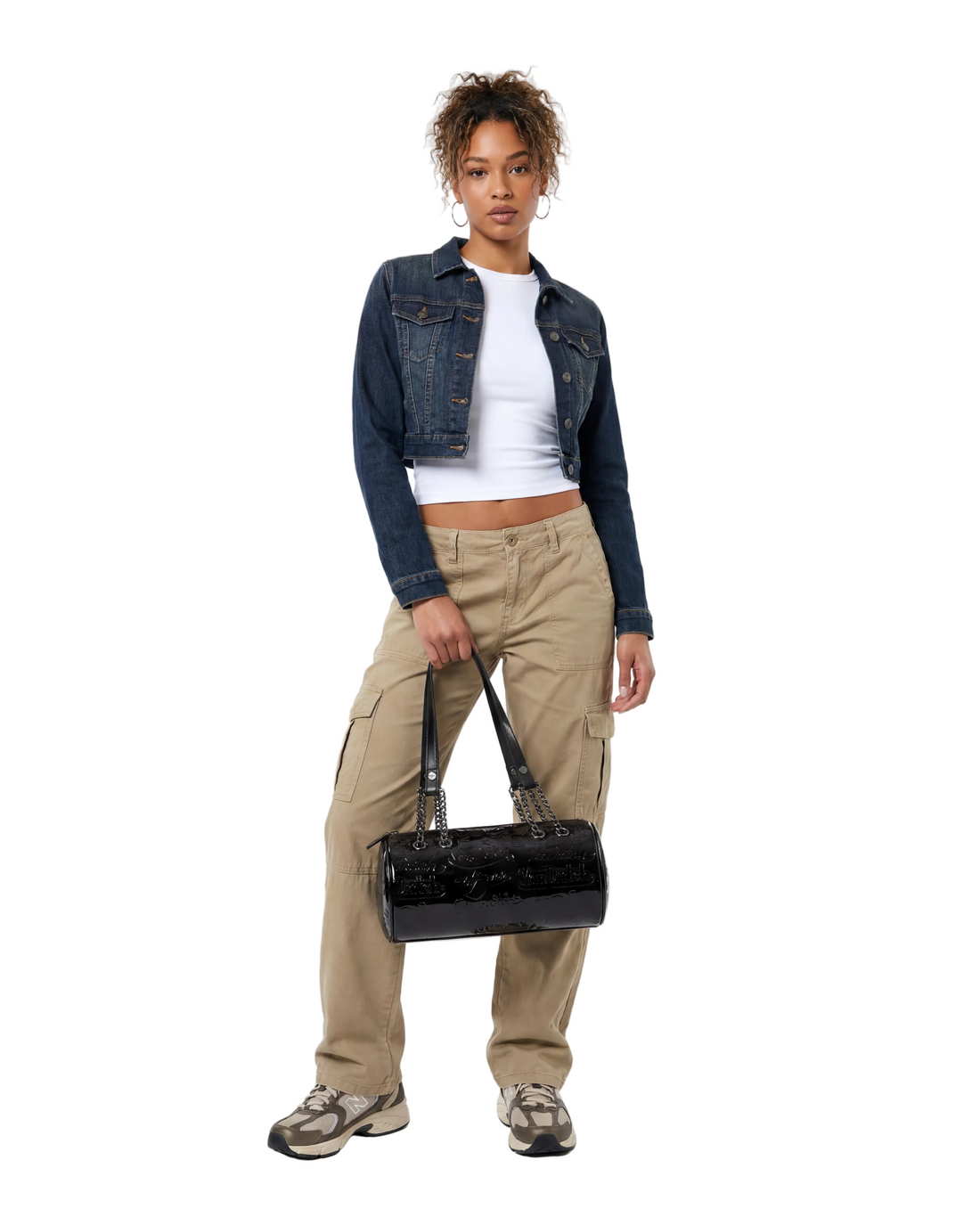 Barrel Bag - All Over Print Black Metallic — image 2