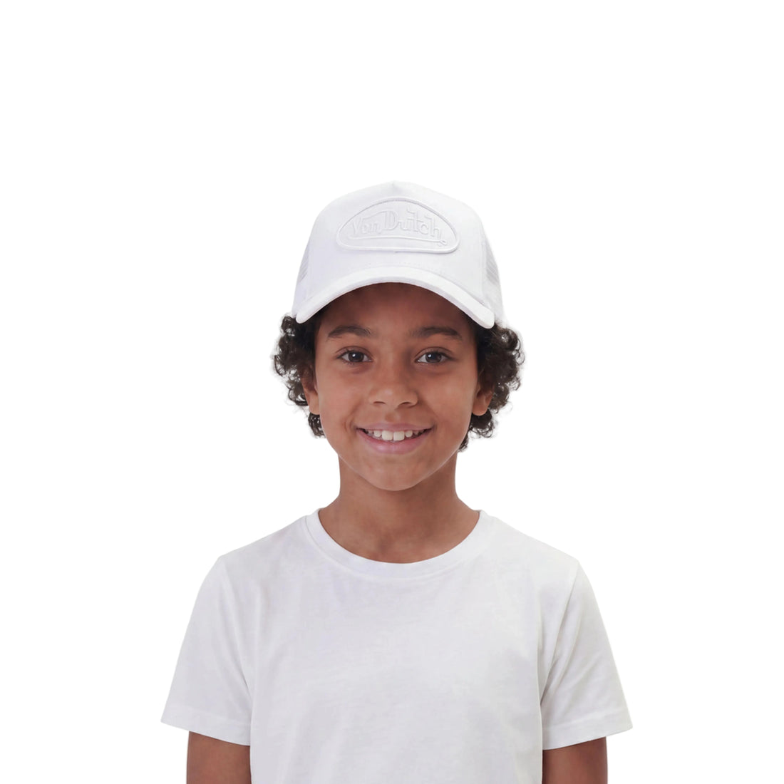 Kids Classic Trucker Hat - Triple White — image 2