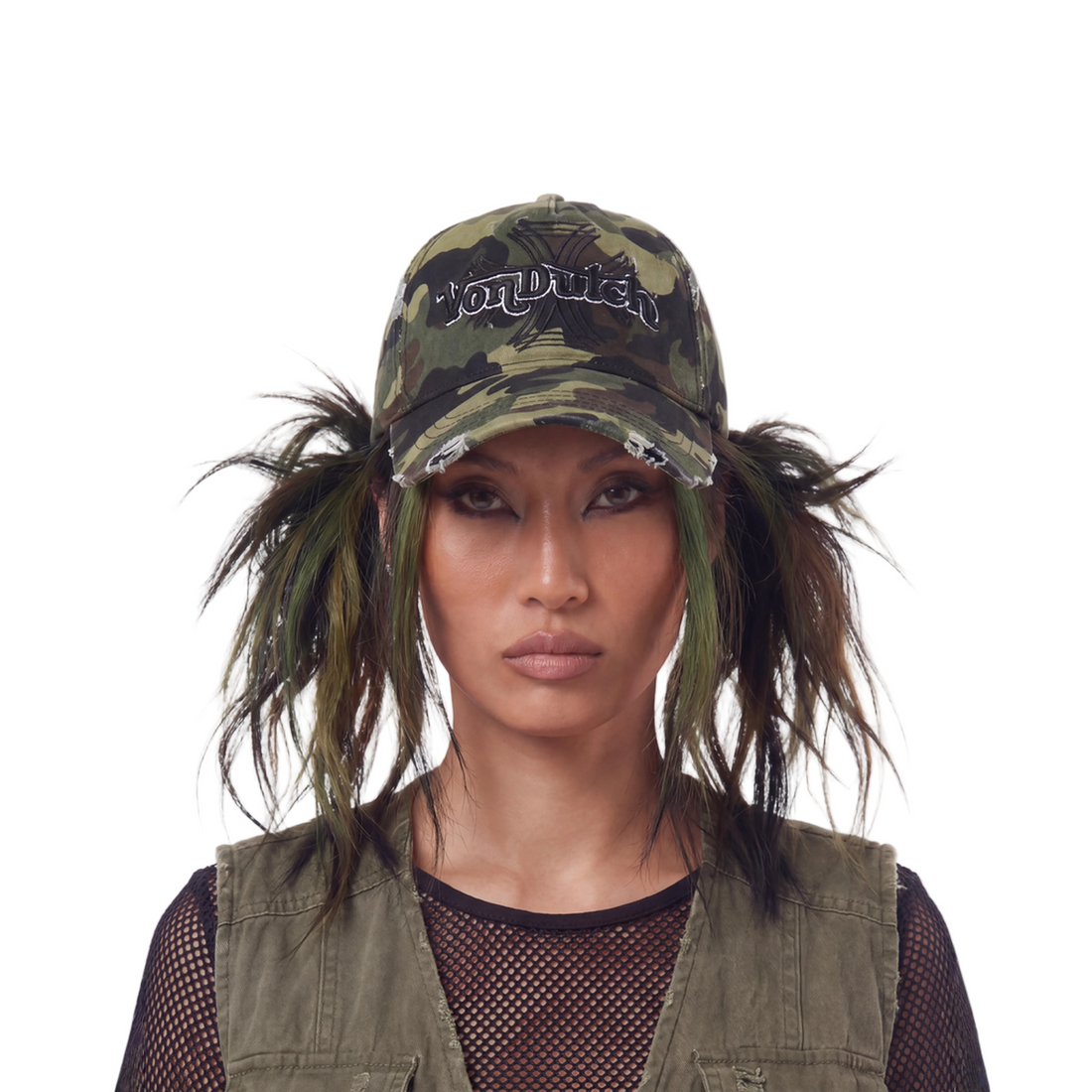 MotoCross Strapback Hat - Camo