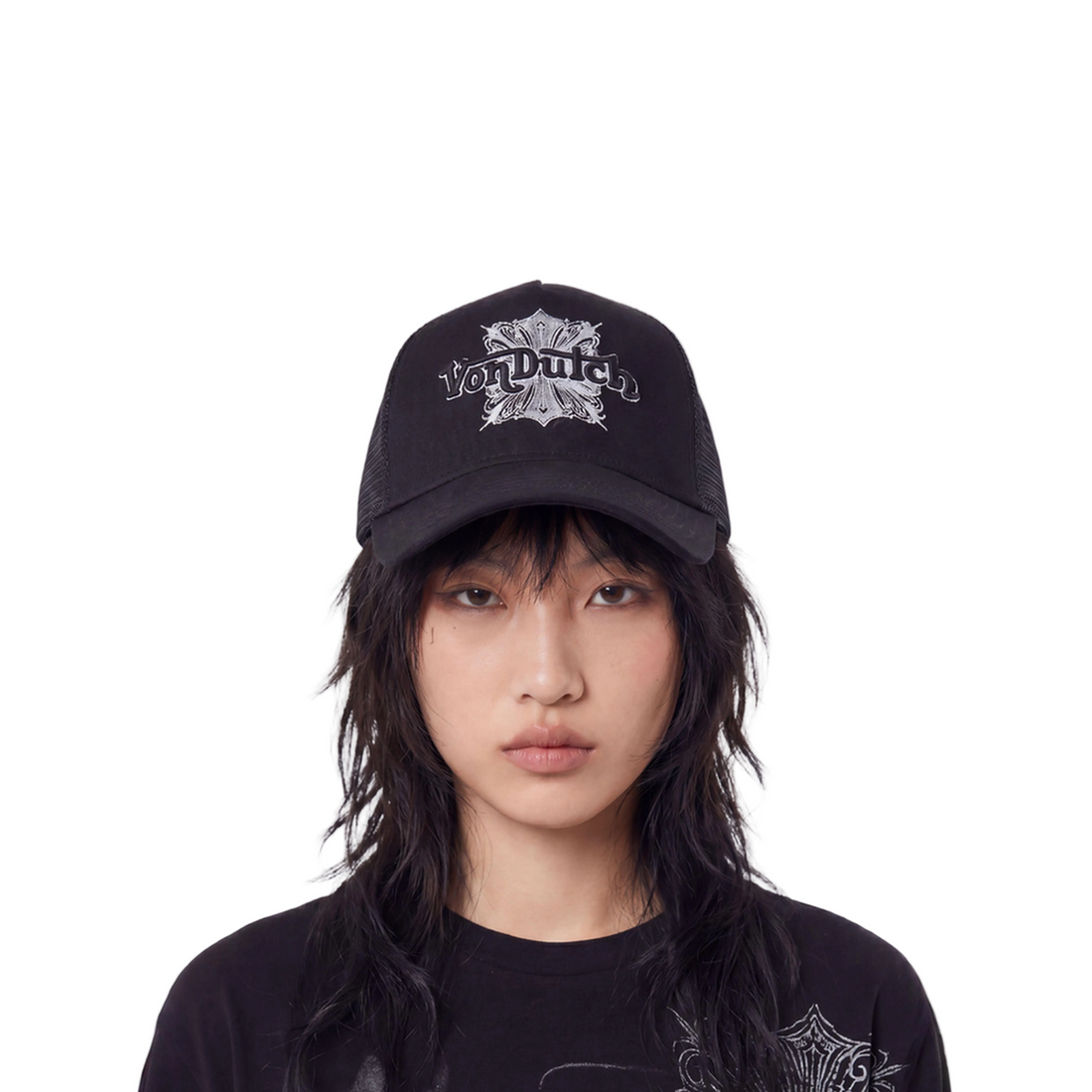 Foam Chopper Trucker Hat - Black & White — image 2