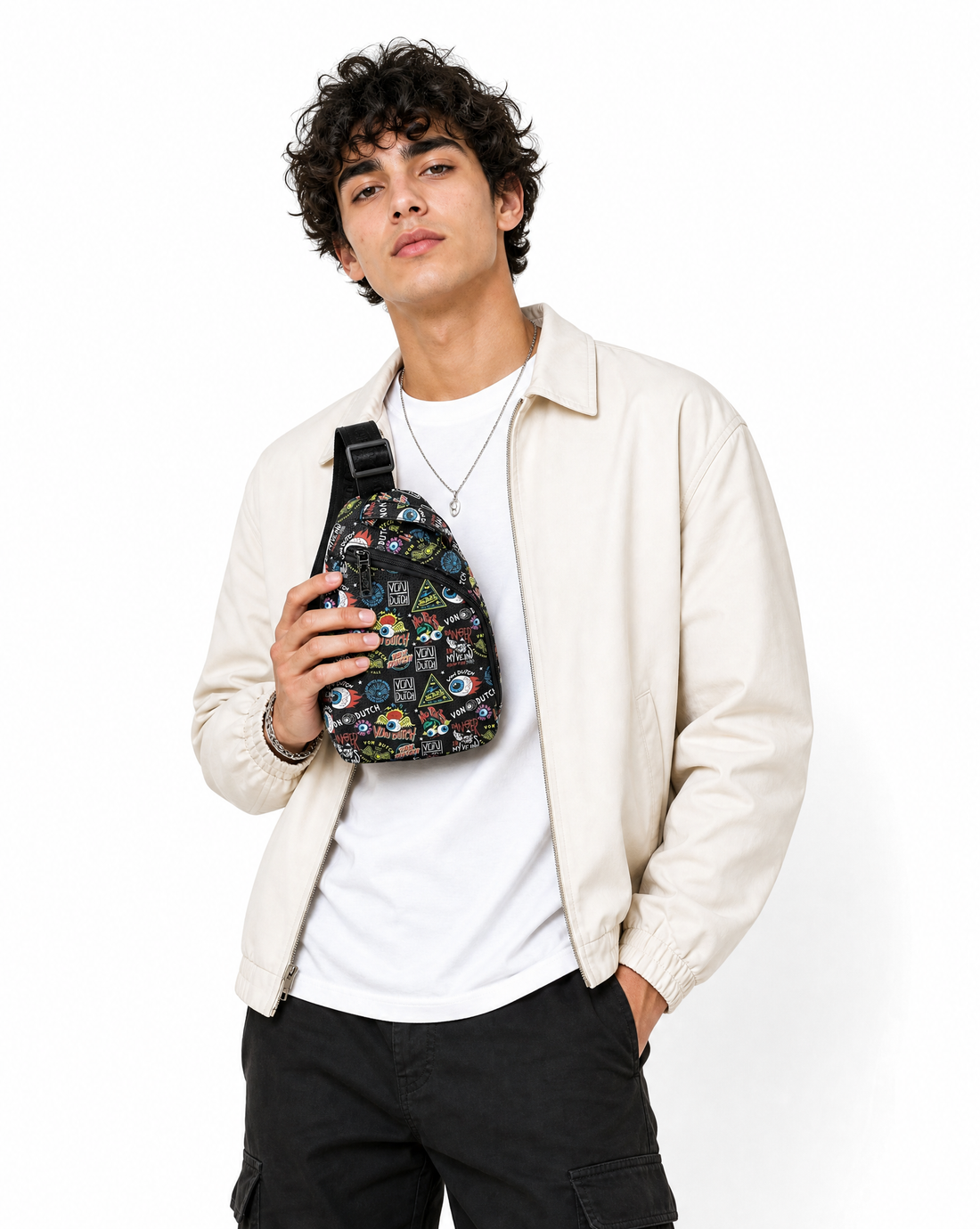 Men's Jax Sling Bag - Black