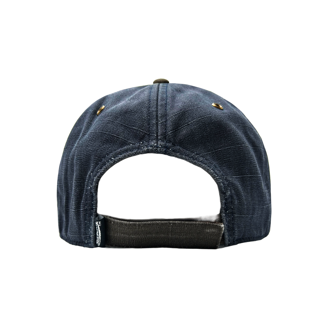 JACKMWB Grey & Navy Distressed Strapback Hat