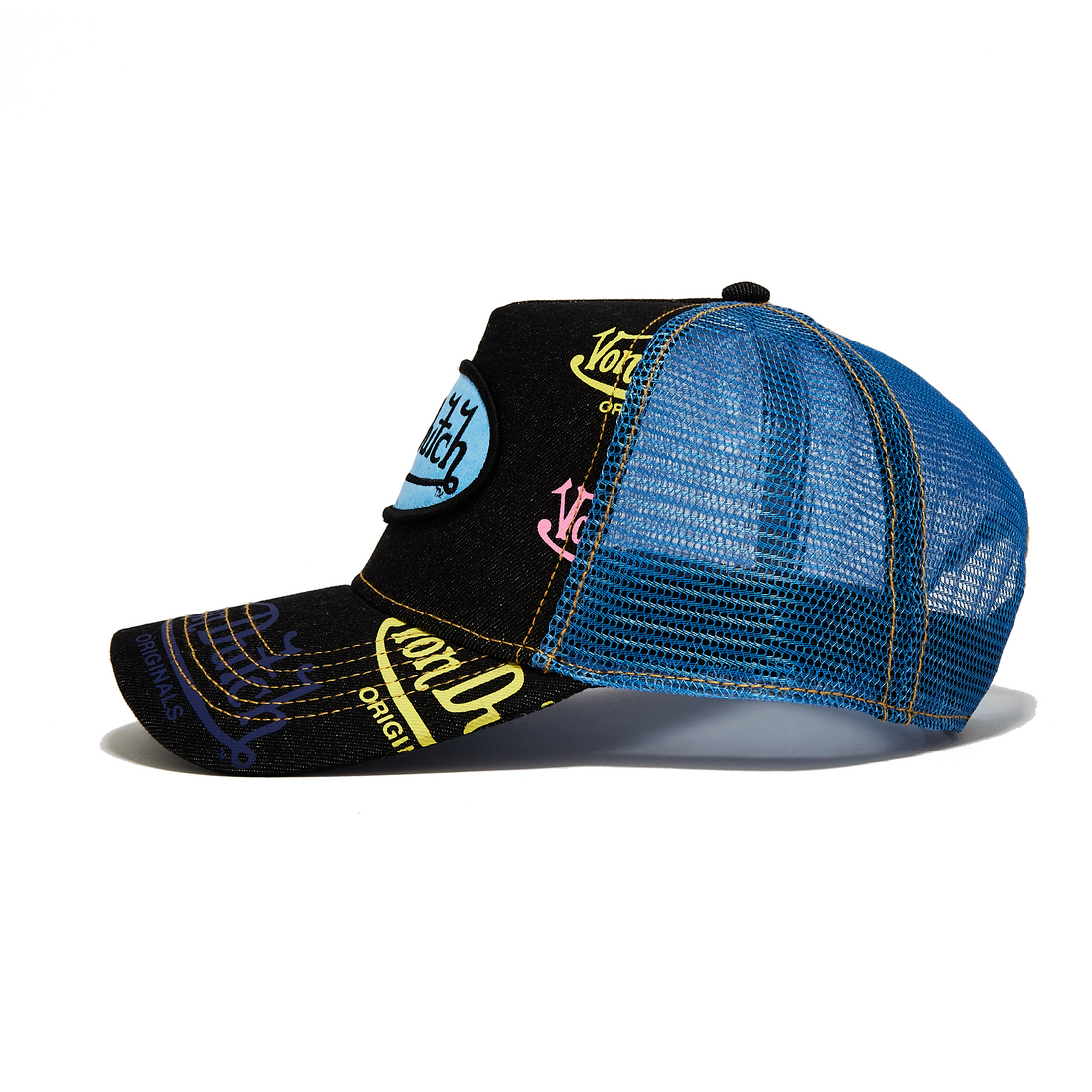 Navy Denim Blue Logo Trucker Hat