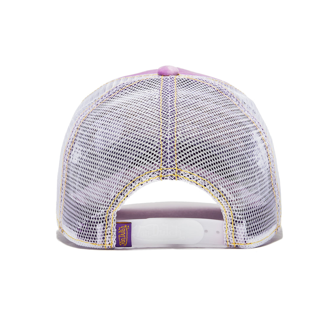 Purple Reverse Logo Velvet Trucker