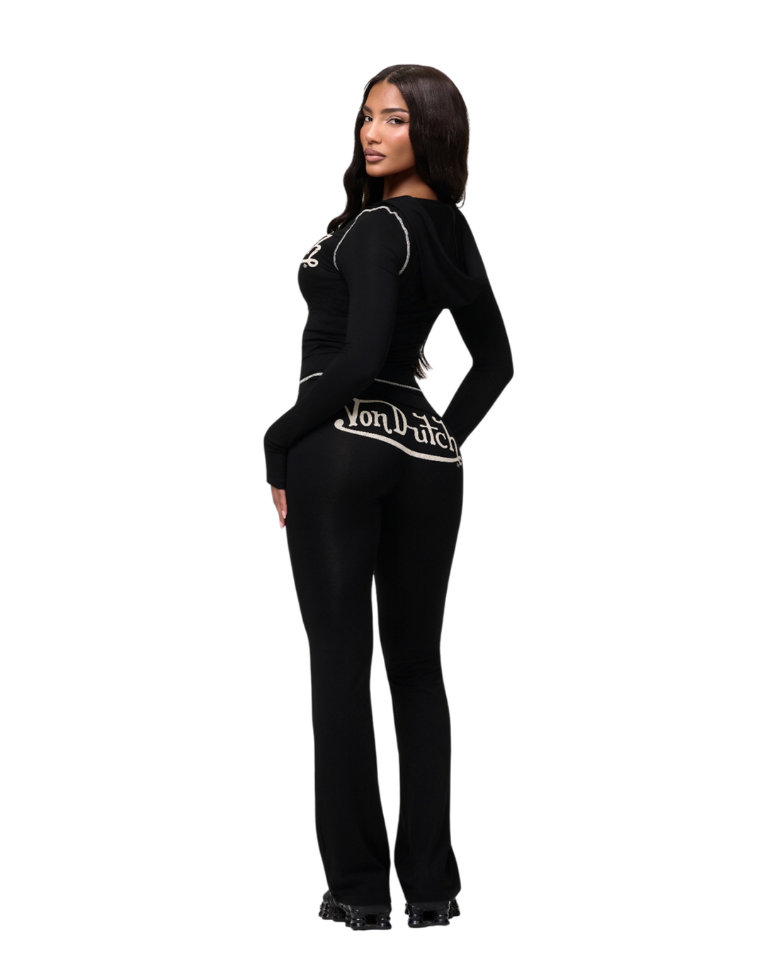 VON DUTCH ROXY TOP - BLACK