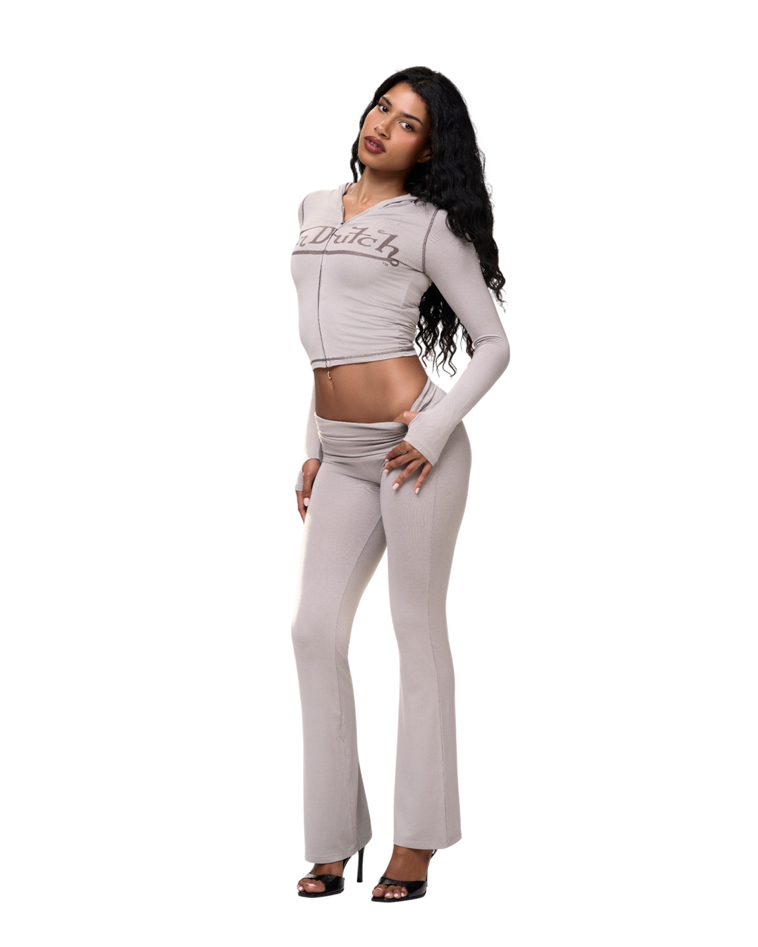 VON DUTCH ROXY TOP - GREY