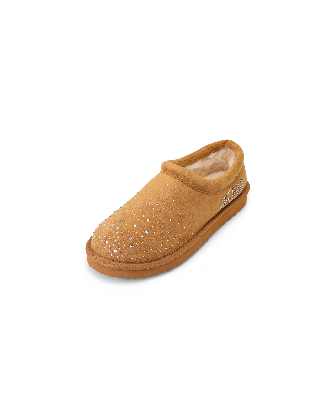 RHINESTONE SLIP-ON BOOT - CHESTNUT — image 10