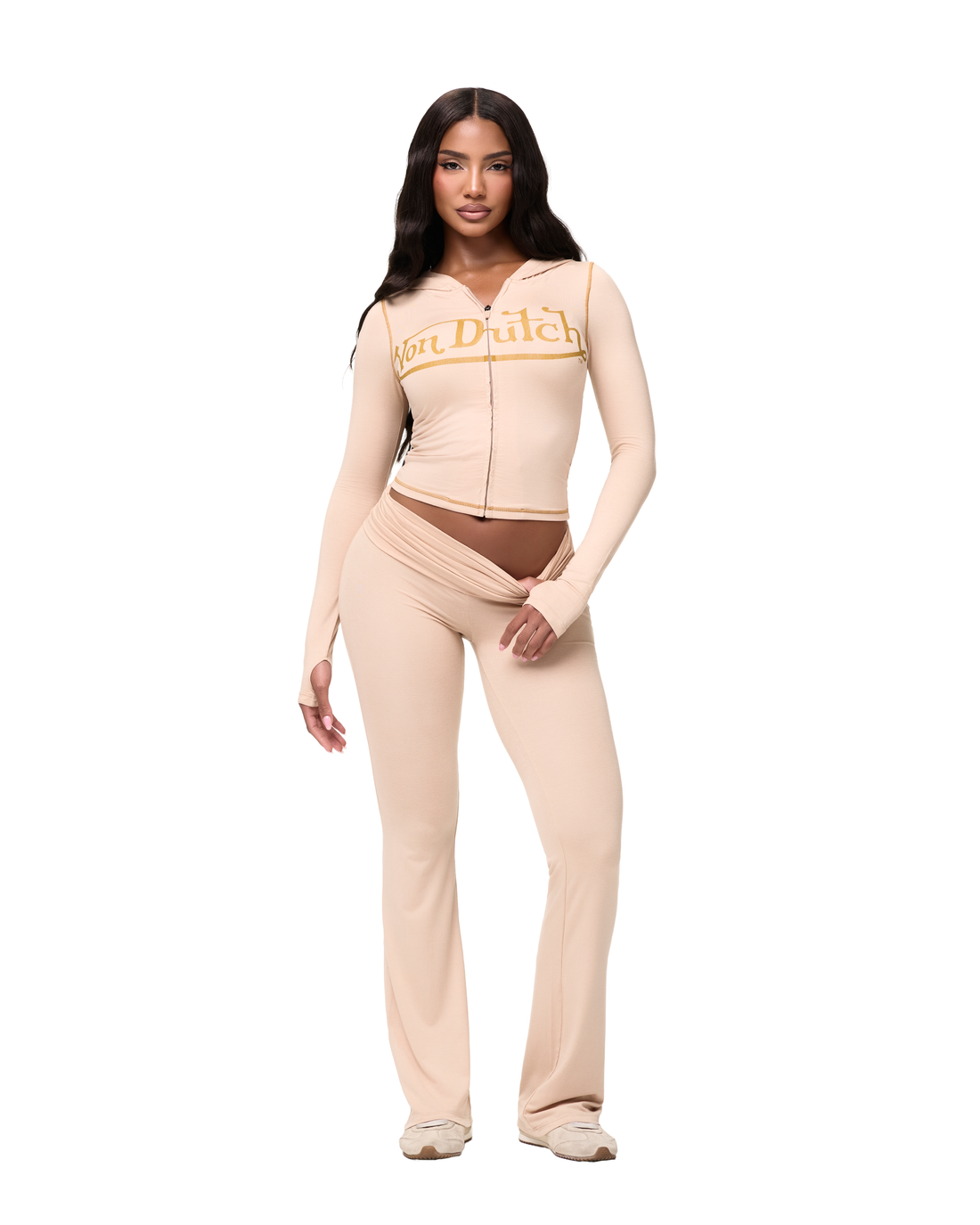 VON DUTCH ROXY TOP - TAN