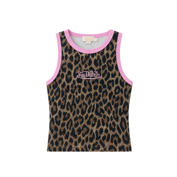 Pink - REMI WAFFLE TANK TOP