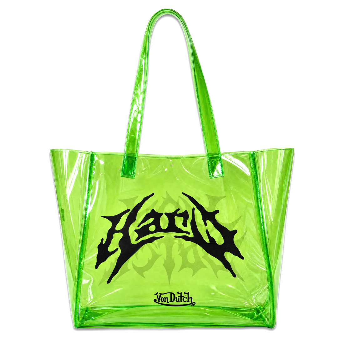 NEON GREEN MARKET TOTE - VD x HARDFEST — image 3