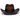 Black and Brown Von Dutch Classic Cowboy Hat