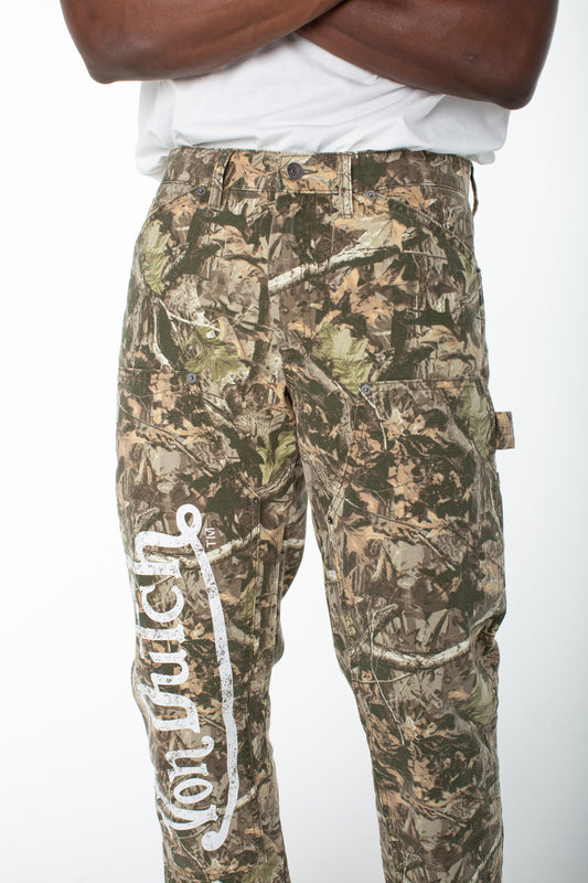 Von Dutch Men's One Side Carpenter Pant - Camo