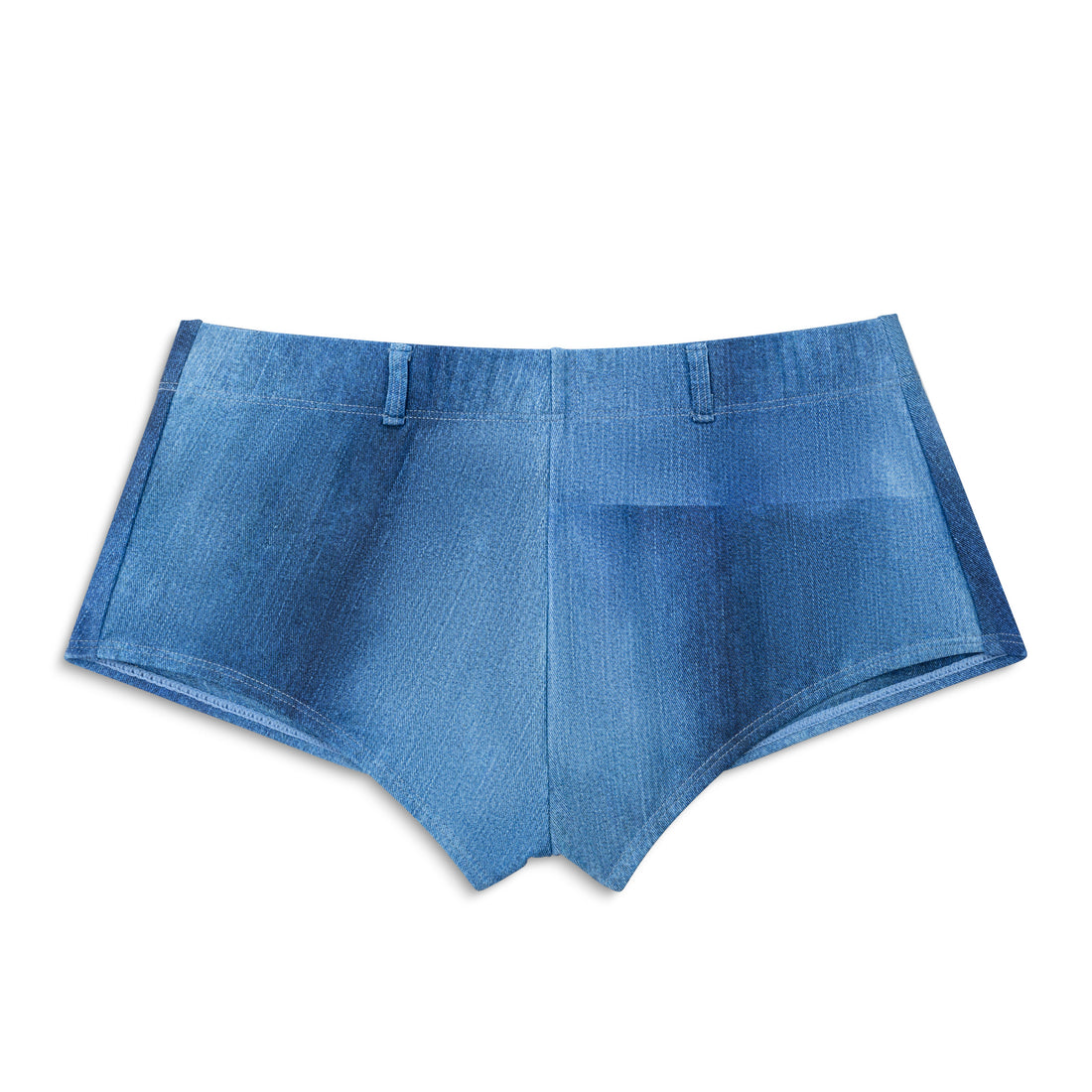 TWO TONE BIKINI BOTTOM - LIGHT DENIM — image 1