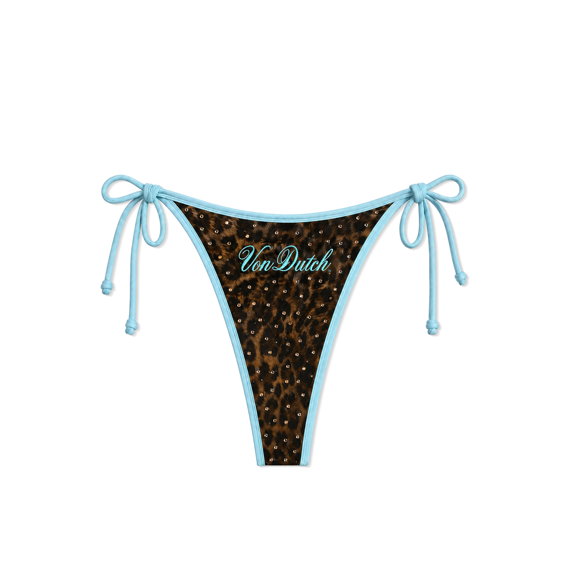 RHINESTONE BIKINI BOTTOM - NAVY — image 3