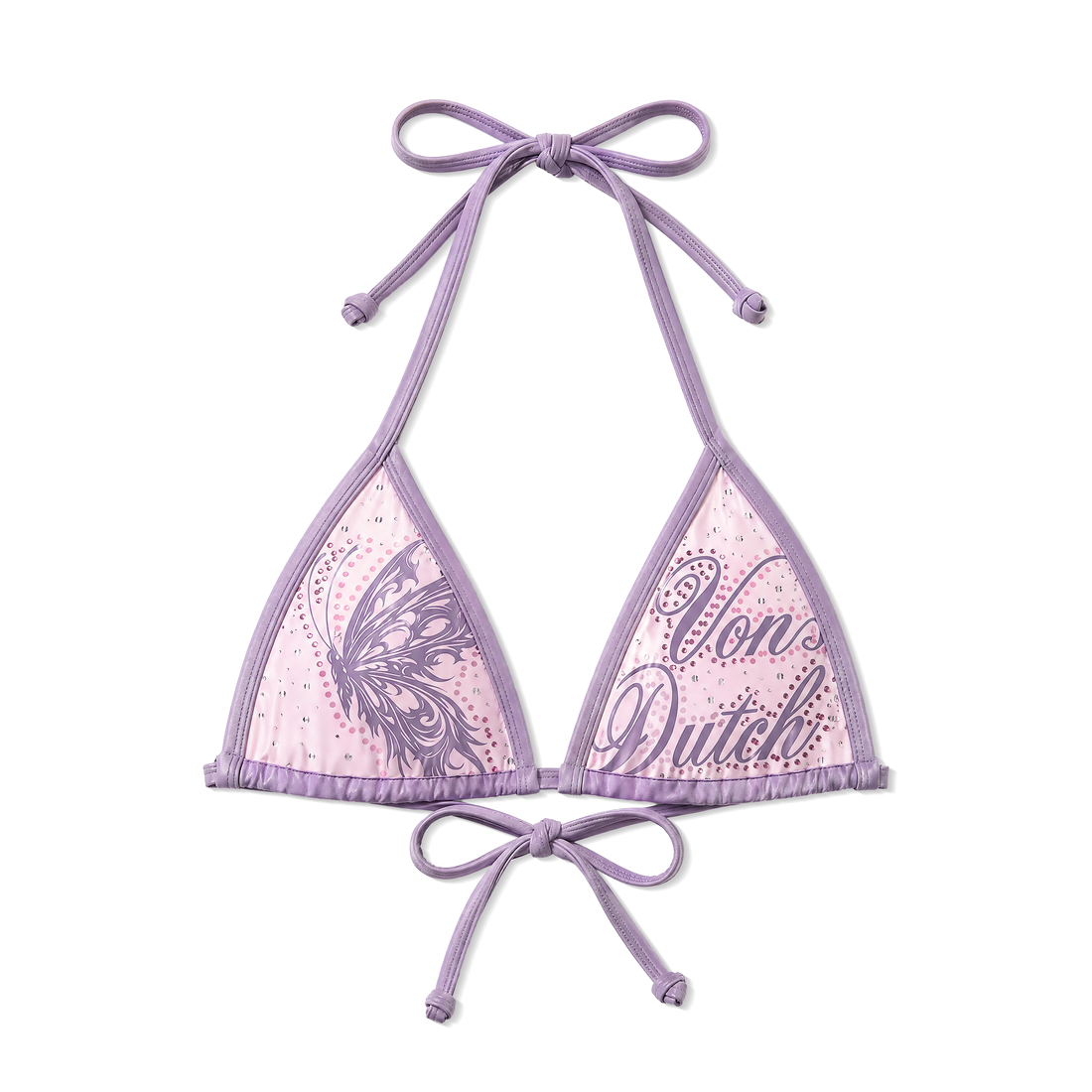 RHINESTONE BIKINI TOP - LAVENDER — image 4