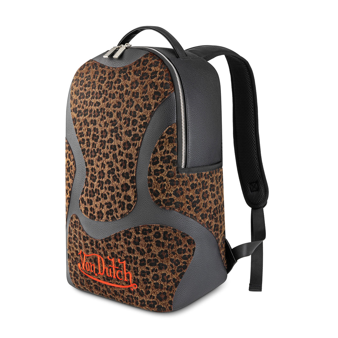 Large Sized Black Cheetah Print Backpack — image 2