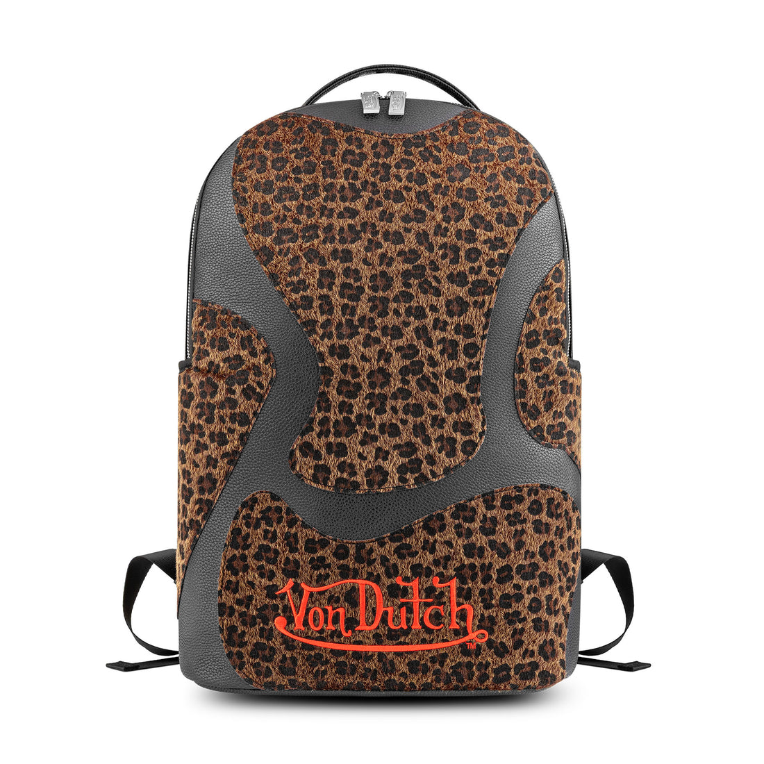 Large Sized Black Cheetah Print Backpack — image 1