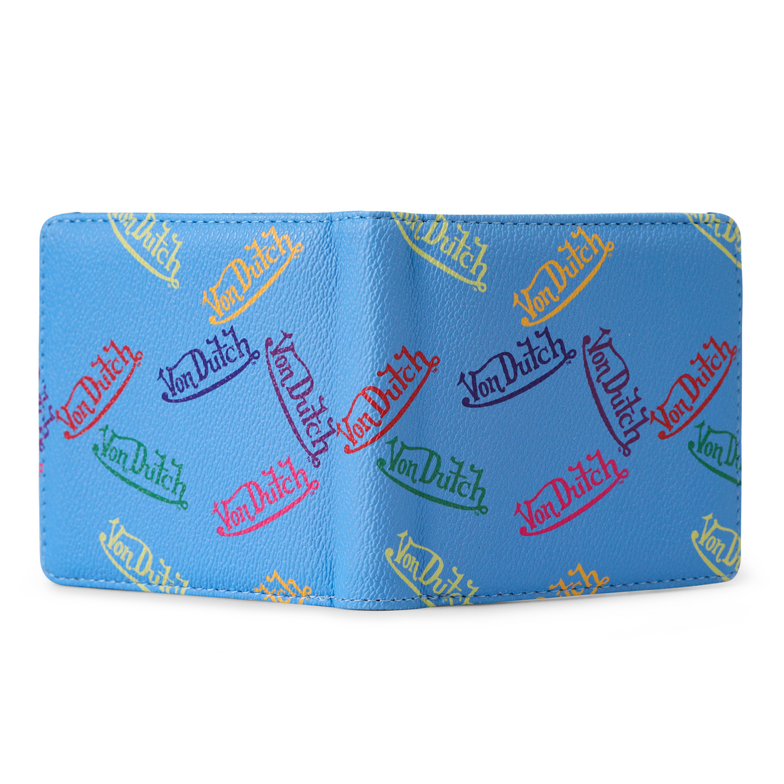 Multi Logo Bi-fold Wallet - Blue — image 4