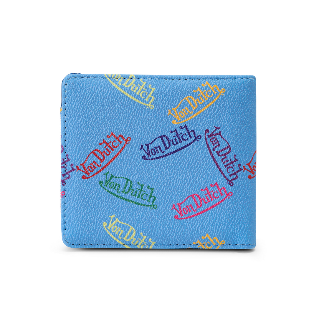 Multi Logo Bi-fold Wallet - Blue — image 3