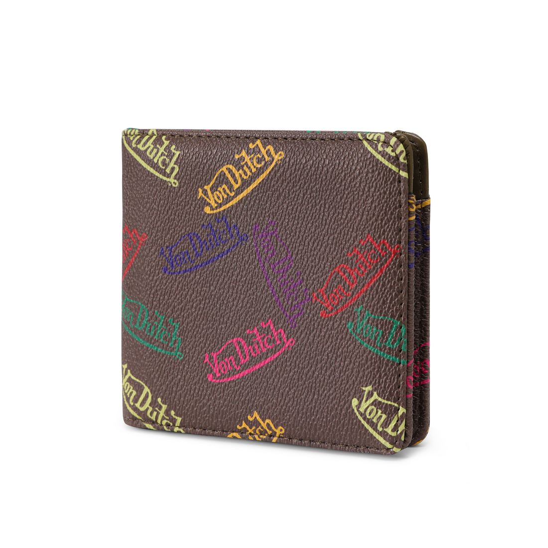 Multi Logo Bi-fold Wallet - Brown — image 6