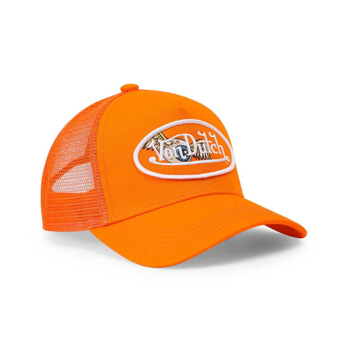 Kids Classic Trucker Hat - Orange Oval Eye — image 6