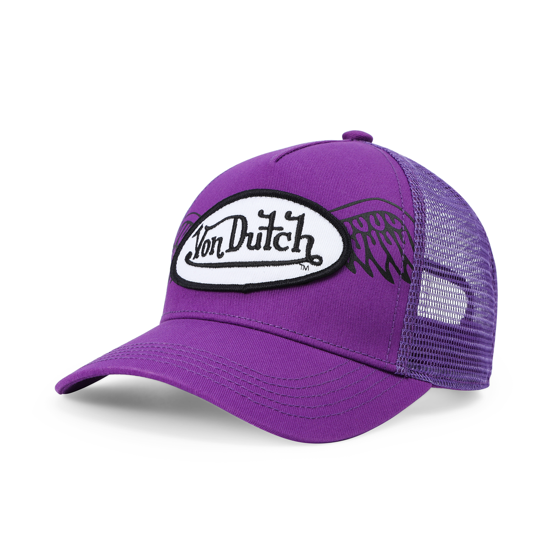 Kids Classic Trucker Hat - Purple Wings — image 8
